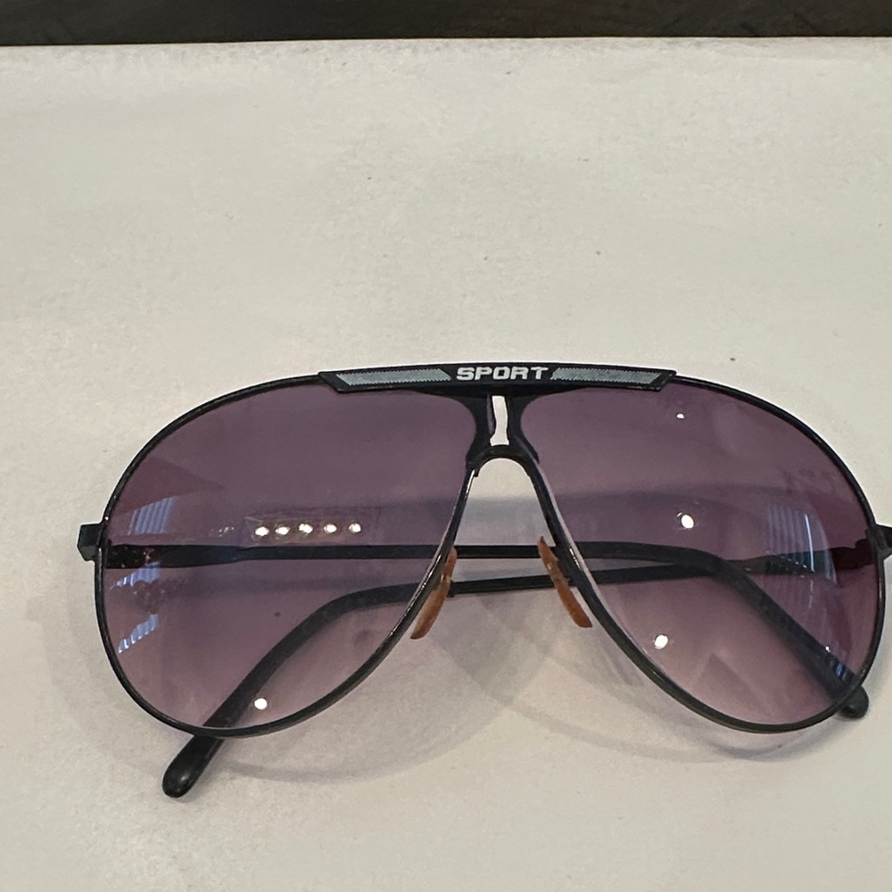 Sport Vintage  Purple Aviator Sunglasses